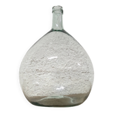 Transparent demijohn in blown glass
