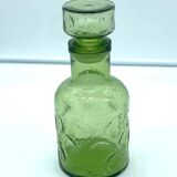 Pretty vintage green glass carafe
