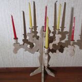 Wooden candlestick