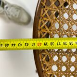 Ensemble de 4 chaises de salle à manger Mid Century Zpm Radomsko Bentwood et Cane, années 1960