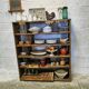 Large wooden workshop locker