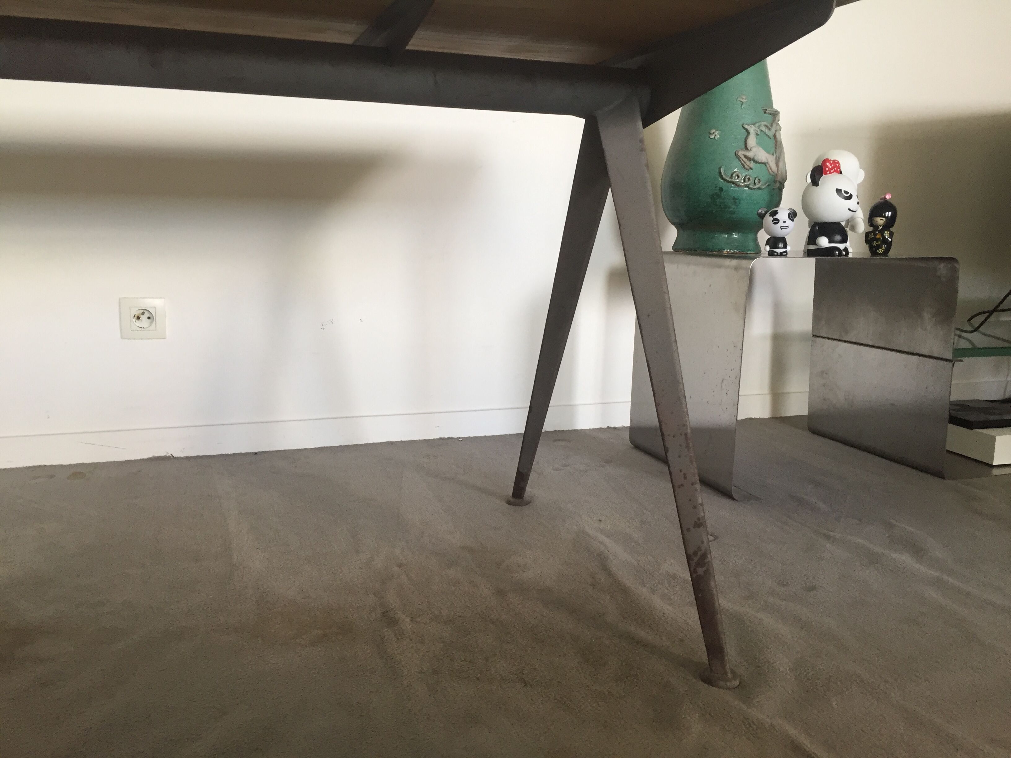 Jean Prouvé "compas" table from the 50's