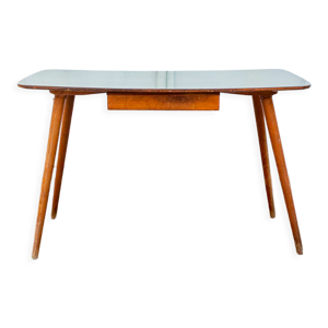Bureau en teck et stratifié,