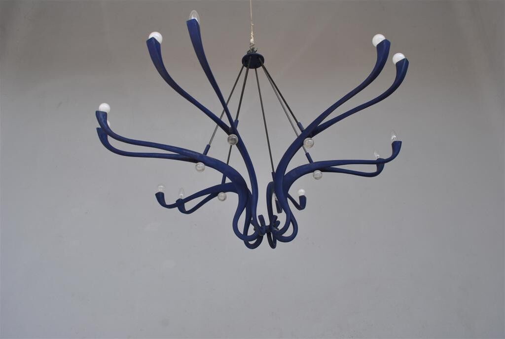 Vintage 1990s design to 12 lights chandelier