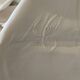 Old sheet .embroidered.monogram .CA