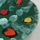 Vintage ceramic paint palette presentation plate | decorative bowl