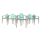 Chaises de salle à manger vintage Belgo Chrom, lot de 6 - années 1980