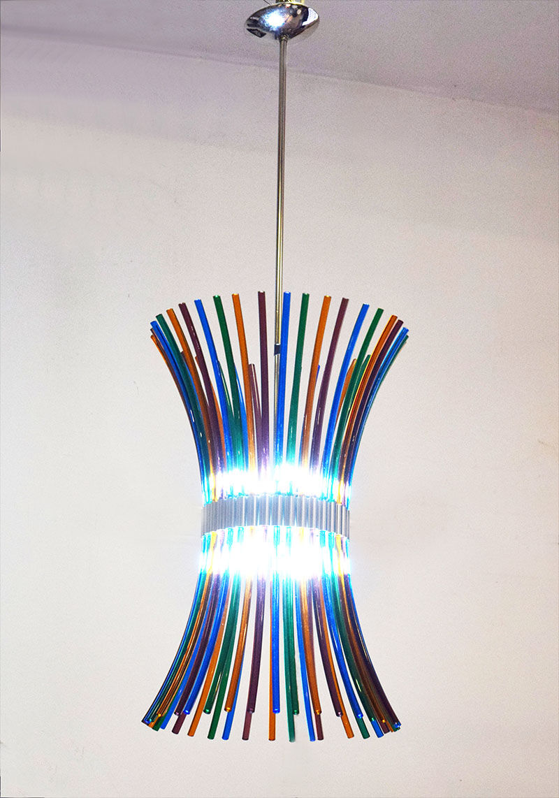 Tamiri chandelier by Roberto Pamio for Artemide 1970s