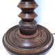 XL turned wooden lamp base H.47 cm 1950s design