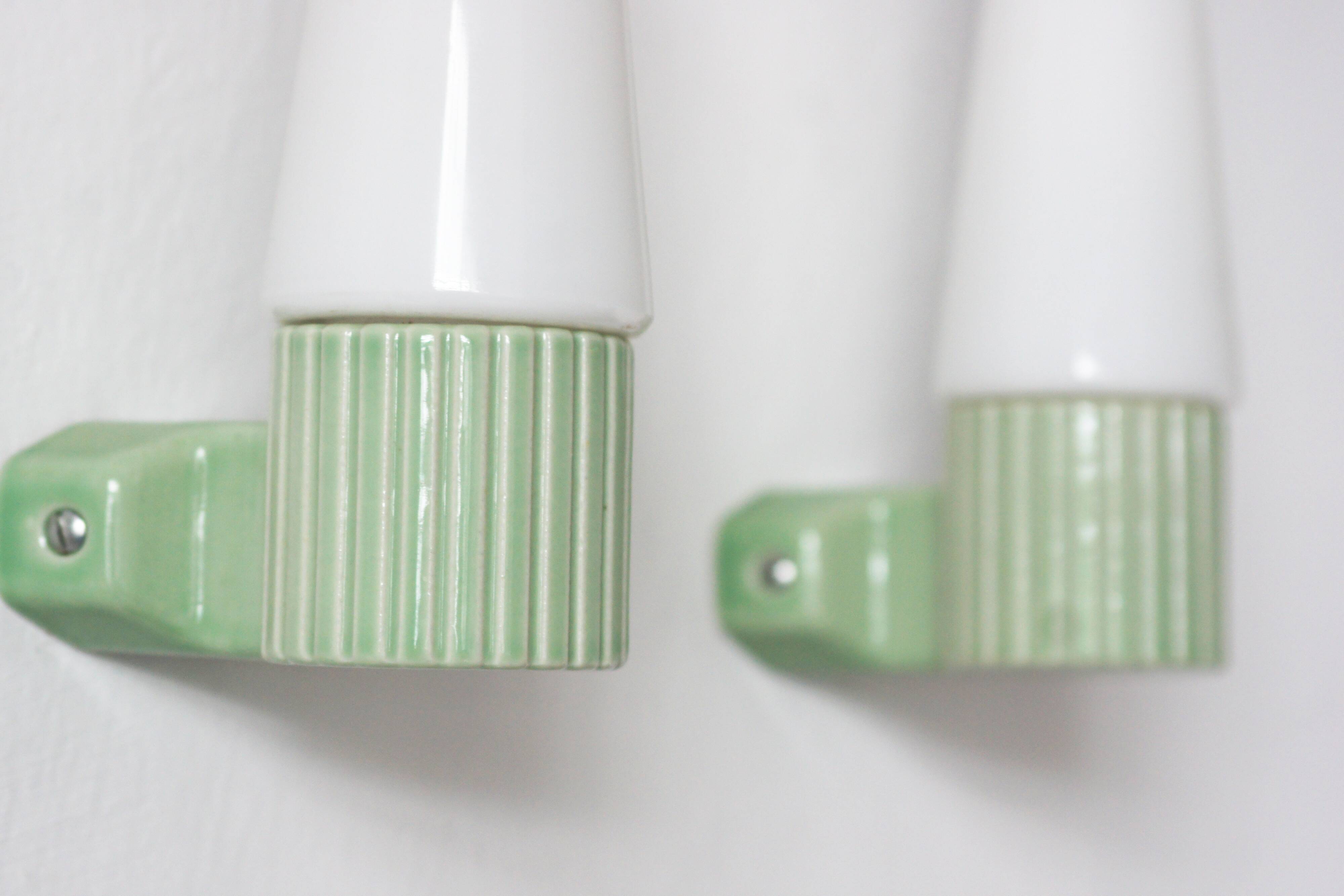Ceramic Wall Sconces by Hans-Agne Jakobsson for Ifö, Sweden, 1960s, Set of2