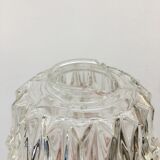 Vintage molded glass pendant lamp