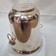 Silver metal champagne bucket lion's head