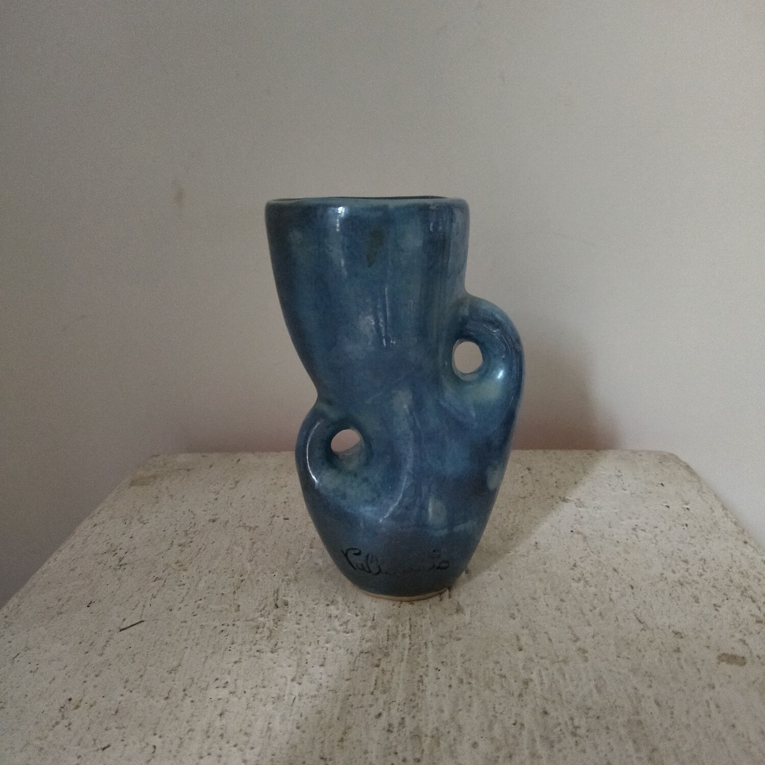 Vallauris ceramic vase 60s