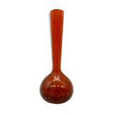 Vintage burgundy red soliflore vase in the 70