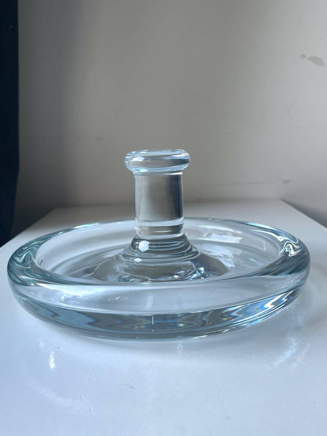 Holmegaard Sculptural bowl design by Per Lutken Denmark 1950’s