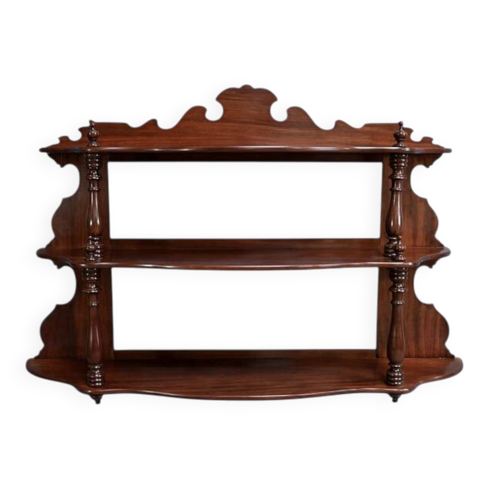 Mahogany Wall Shelf, Louis-Philippe Period – Mid-19th Century