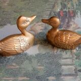 Couple of brass ducks