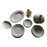 Antique gien table service – niderviller model – exceptional set