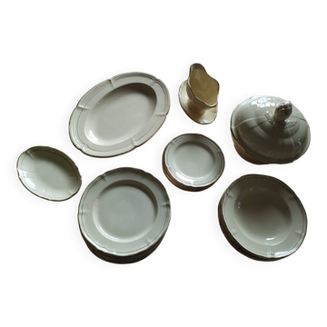 Antique gien table service – niderviller model – exceptional set