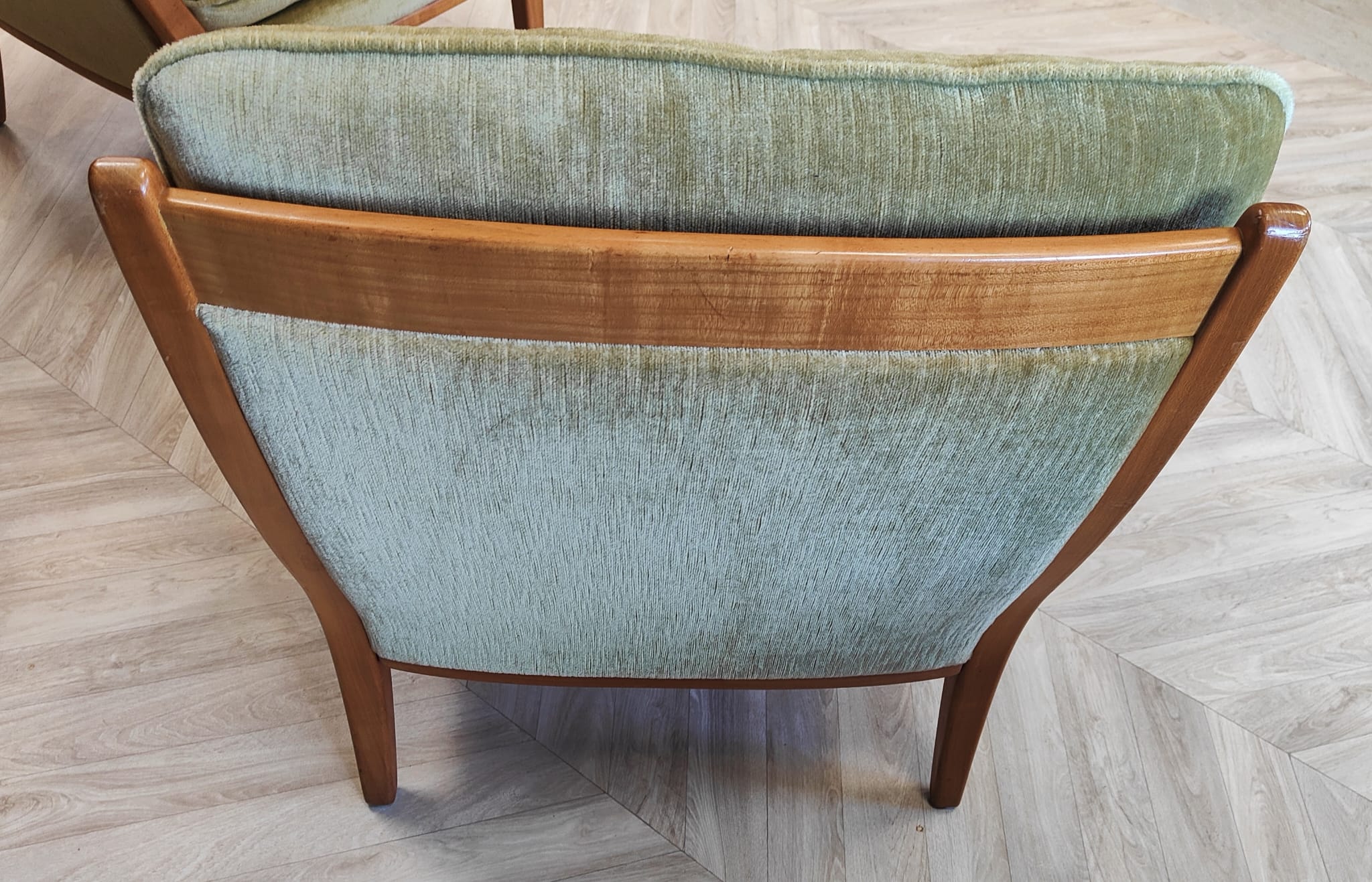 Two mid century armchairs