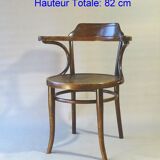 Thonet office armchair N°3 wooden seat, circa 1900