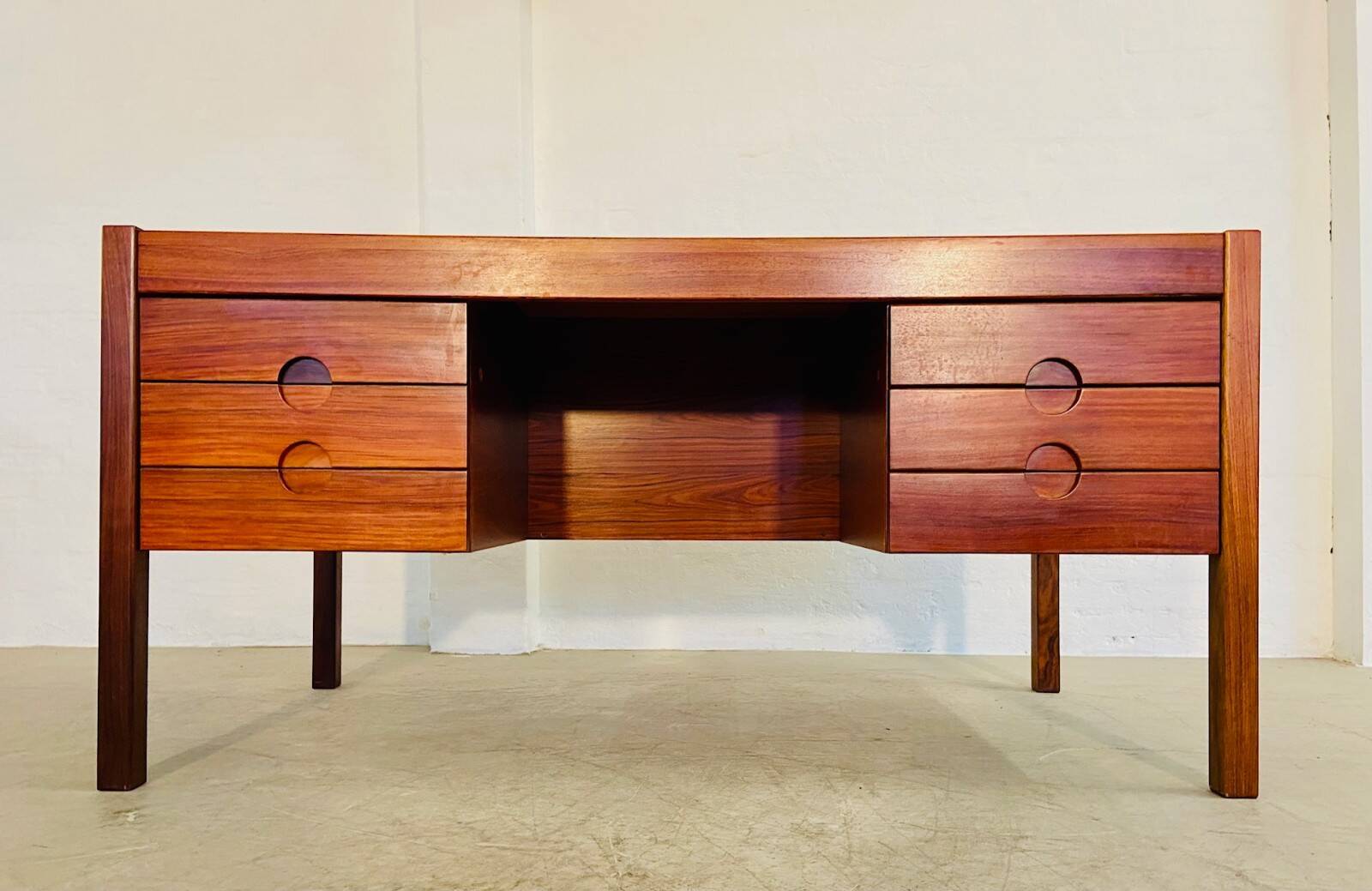 Vintage retro Danish mid-century rosewood desk by Christian Linneberg 1960s