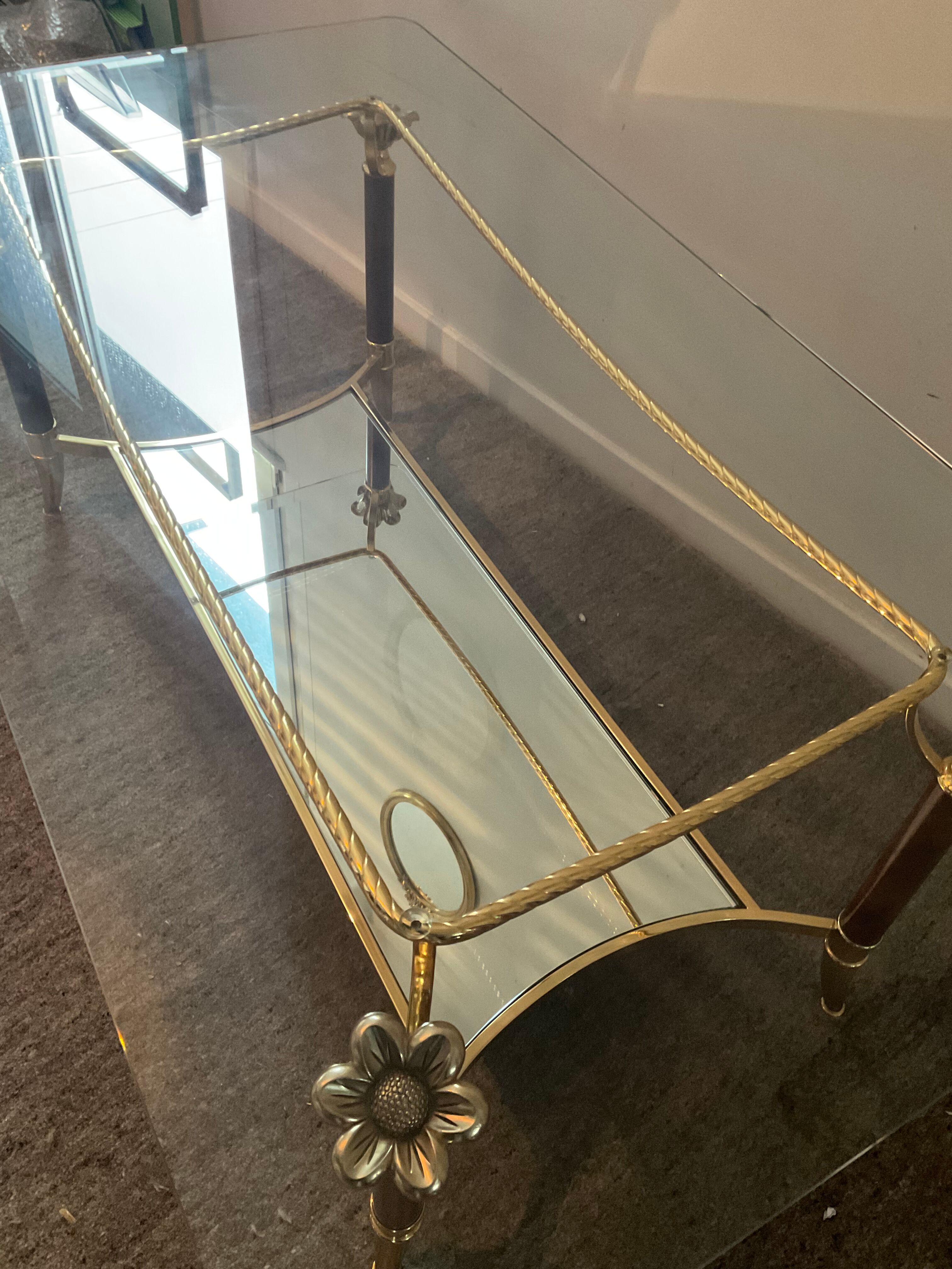 Italian coffee table Hollywood Regency style of the 70s