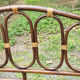Double bed bamboo and rattan, vintage, 60s