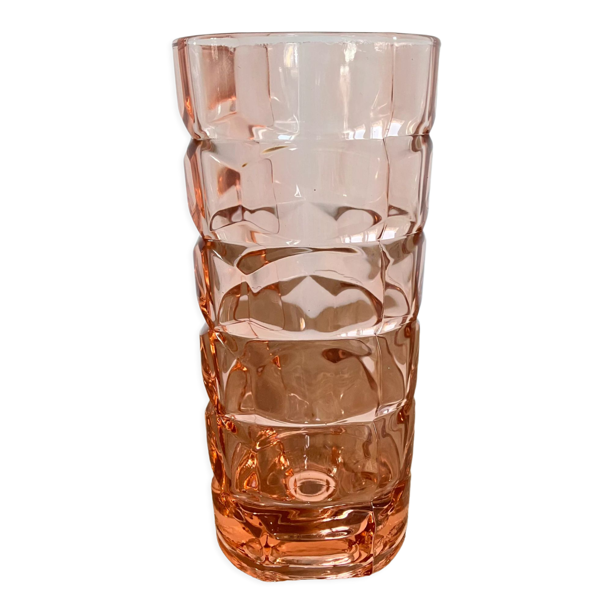 Windsor pink vase JG Durand Luminarc 70s