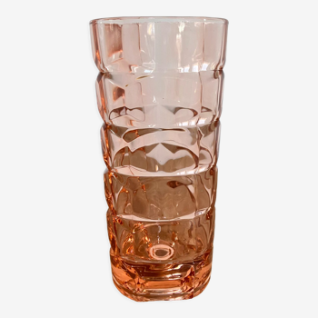Windsor pink vase JG Durand Luminarc 70s