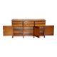 Large buffet Multiyork in solid cherry wood with six drawers.