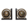 Pair of vintage world map bookends Italy