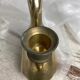 Brass swan-shaped candlestick