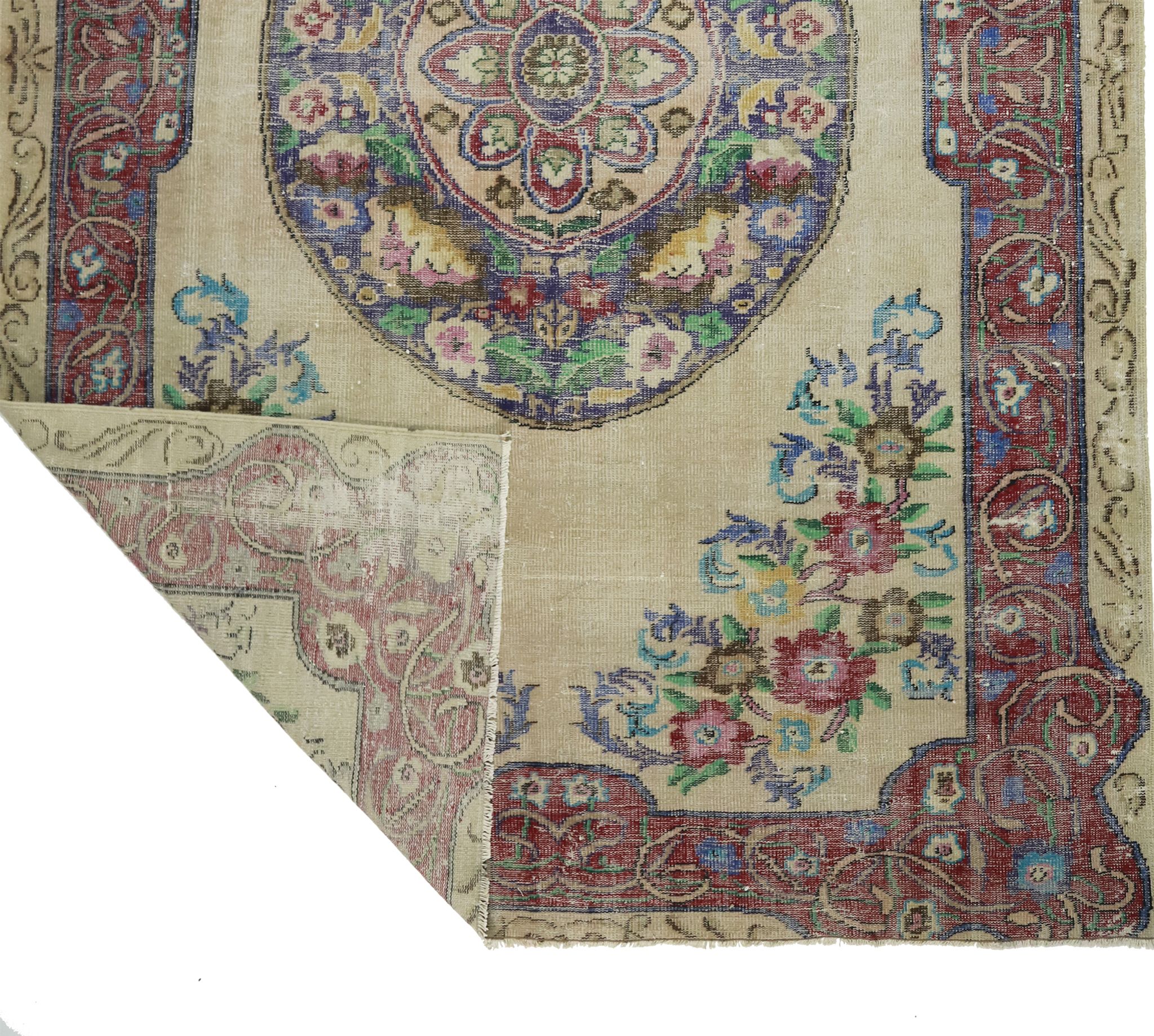 Anatolian handmade vintage rug 354 cm x 231 cm