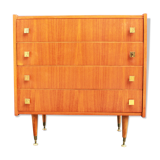 Scandinavian style chest of drawers, mid-century, 4 drawers