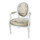 Upholstered armchair with cross-stitch in the Louis XVI style, 19th century.