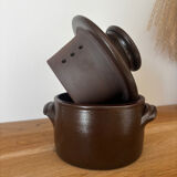 Water butter dish glazed stoneware