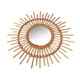 Rattan sun mirror 50 x 50 cm