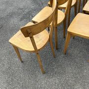 Set of 10 bistro chairs with crossbars