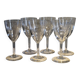 6 water glasses - Small cut decoration - Period 1900