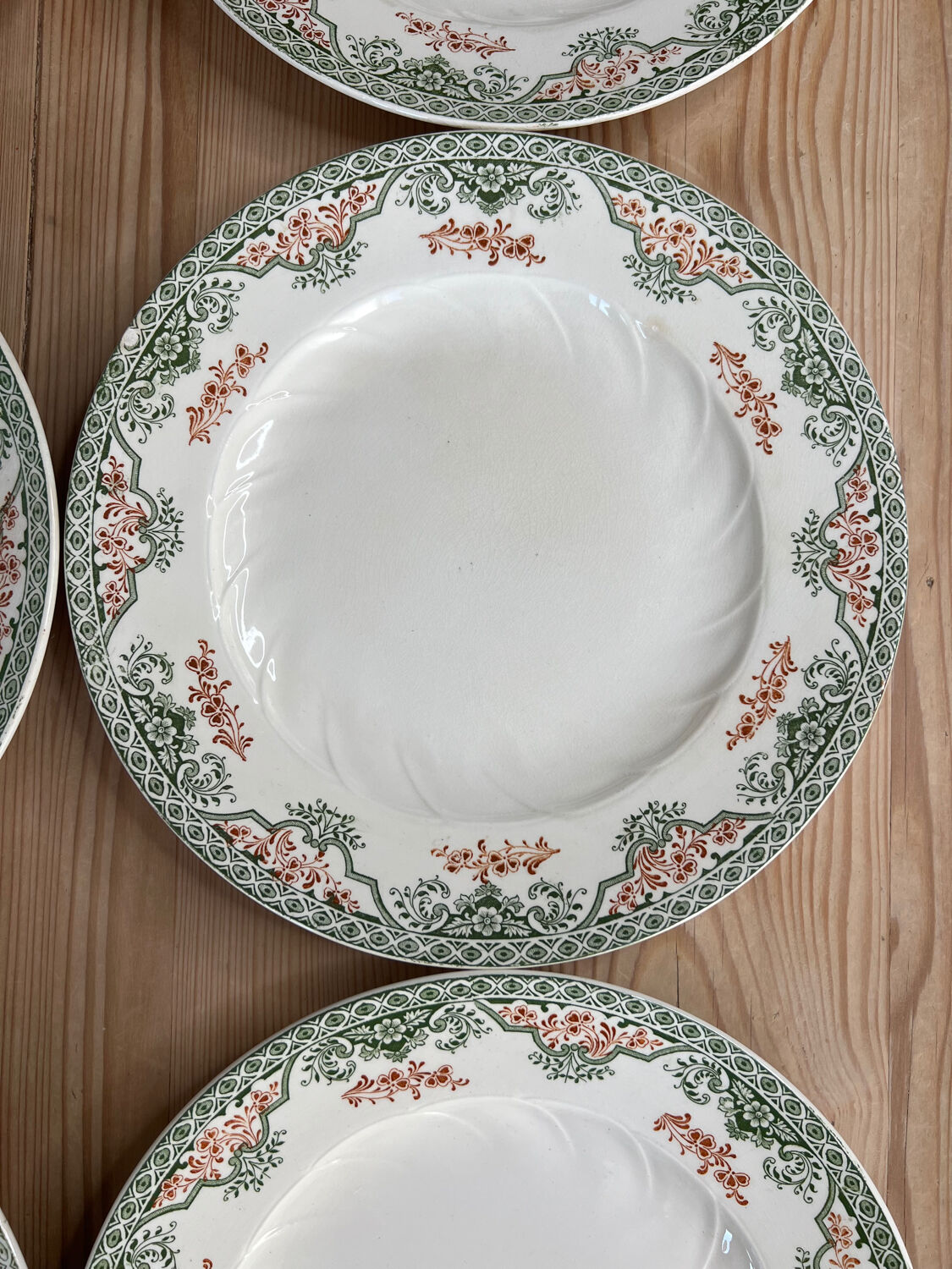 6 flat plates Longwy Bruges