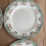 6 flat plates Longwy Bruges