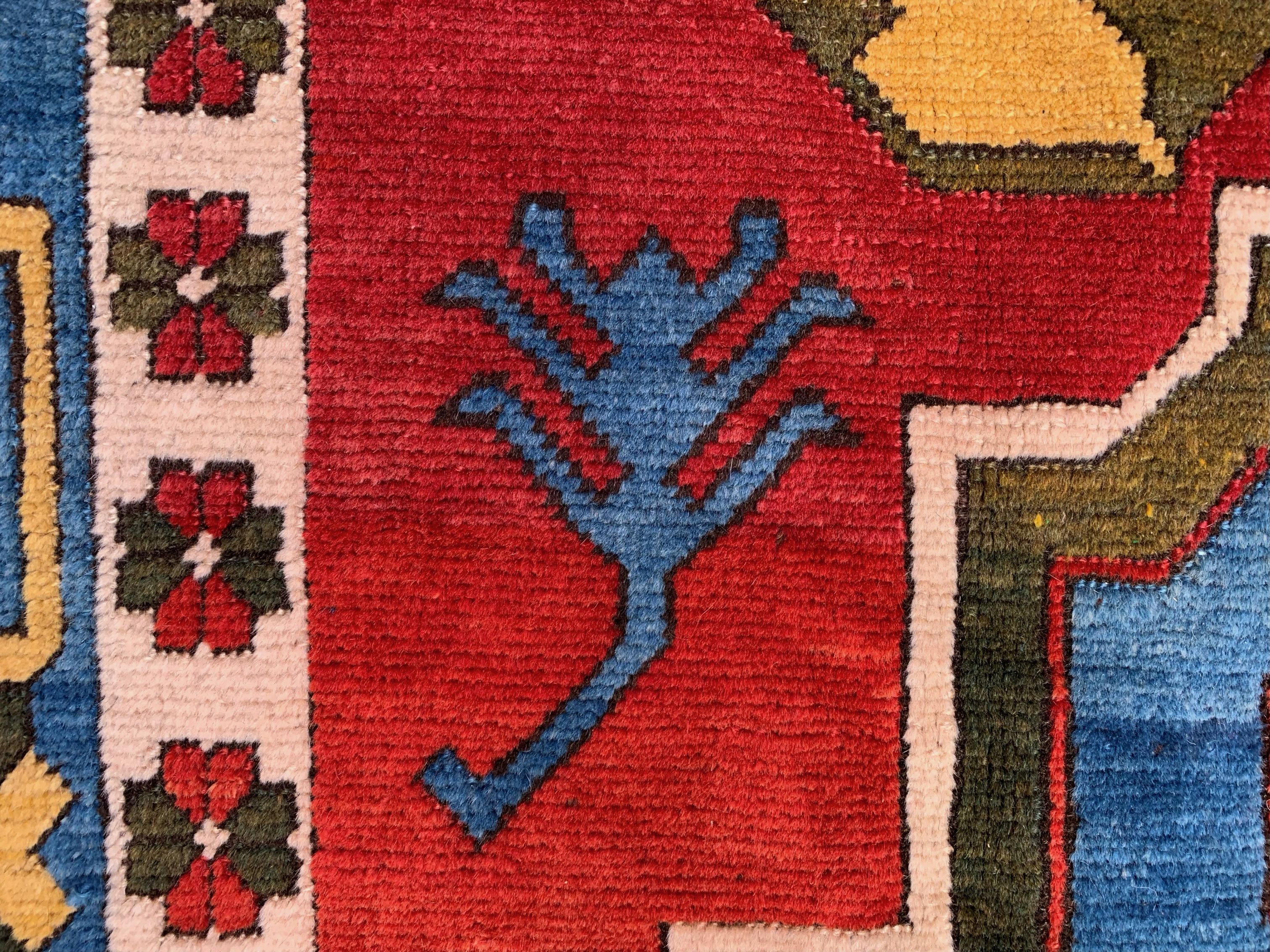 Old turkish kazak rug oriental, 306x221 cm