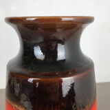 Fat lava multi-color 239-41 vase made by Scheurich, 1970s