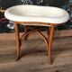 Old Longchamp curved wood bidet