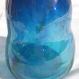 Glass blue vase