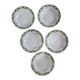 Set of 5 Maroussia Digoin Sarreguemines soup plates