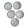 Set of 5 Maroussia Digoin Sarreguemines soup plates