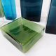 Set of 8 ISI vases in colored glass Lennart Andersson Gullaskruf, 1960
