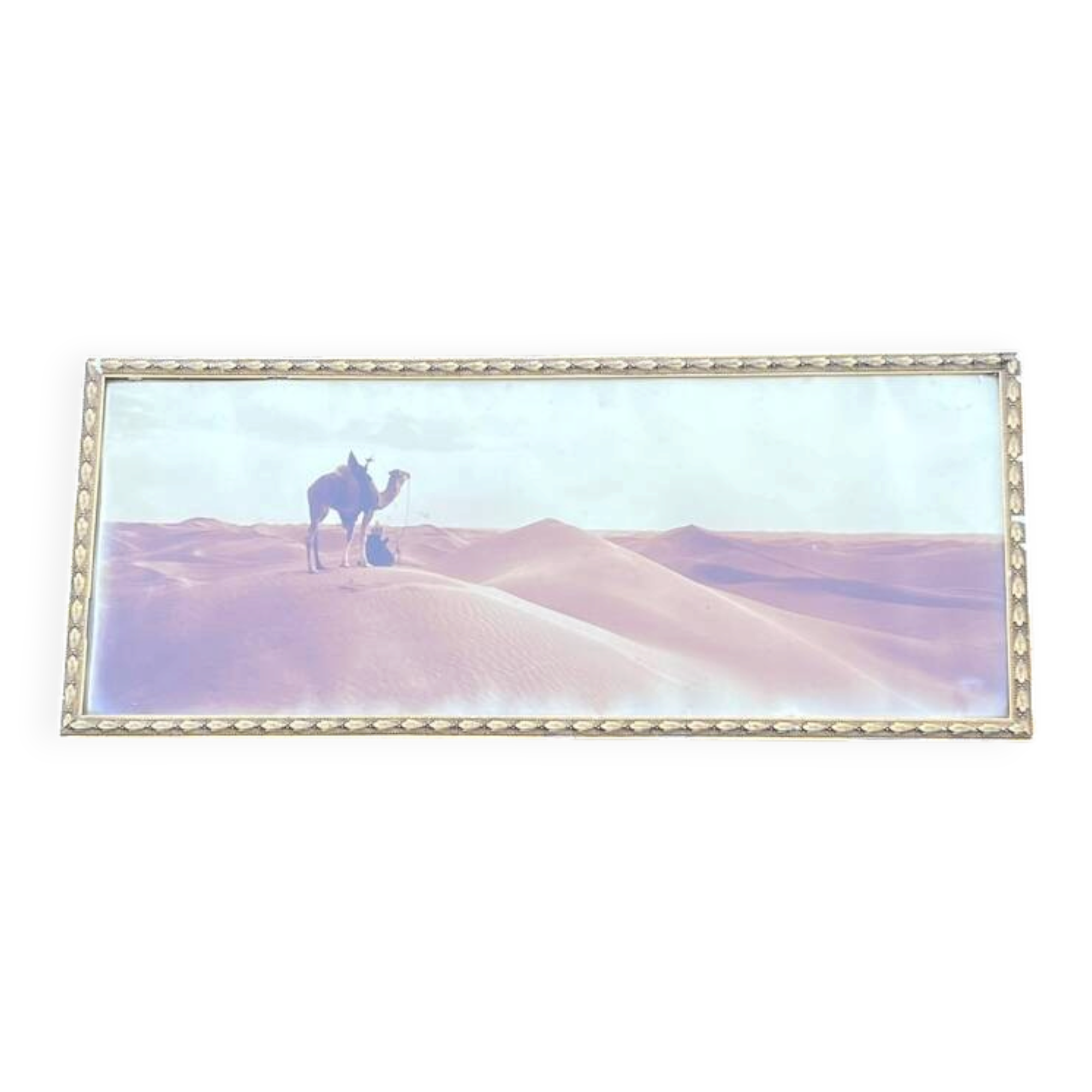 Old photograph from 1920 signed by Alexandre Bourgault, an Orientalist.